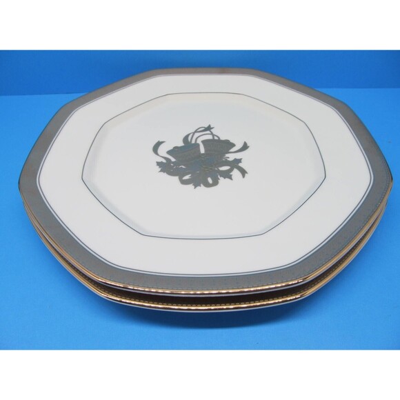 Mikasa Happy Bells Luncheon Accent Octagonal Plates 9" Set of 2 - Picture 8 of 9